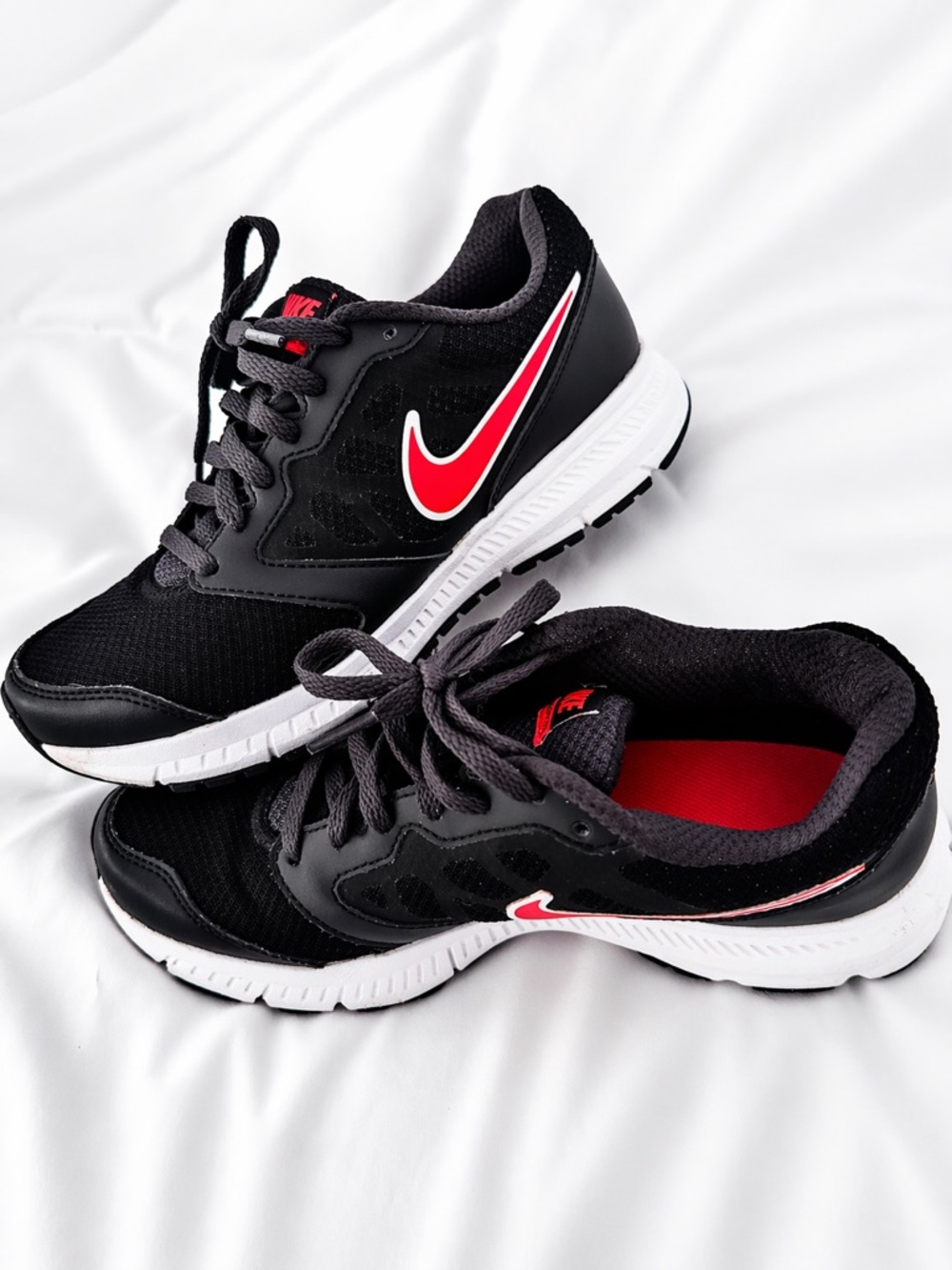 Nike Black and Pink Running Shoes